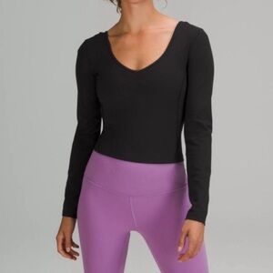 Lululemon Align Cropped Long sleeved Top